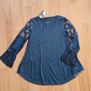Blusa Desigual gasa estampada nueva