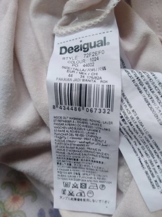 Falda Desigual Multicolor Estampada