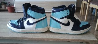Zapatillas Nike Air Jordan 1 Azul y Blanco