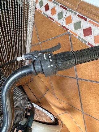 Bicicleta de paseo azul