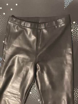 Pantalones mujer cuero negros