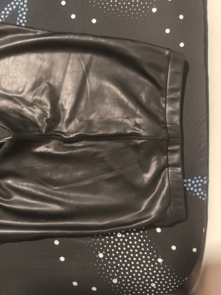 Pantalones mujer cuero negros