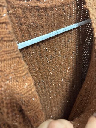 Jersey tejido marrón talla única