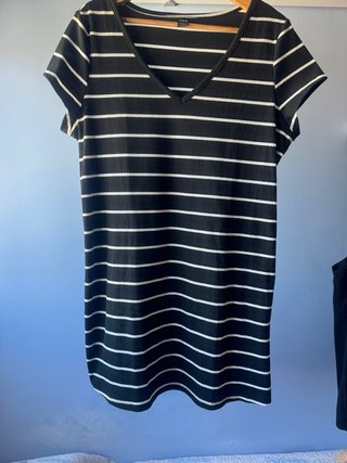 Vestido de rayas Talla L, Sin estrenar