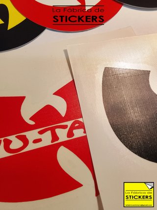 Pegatina 15cm WU TANG CLAN vinilo de corte