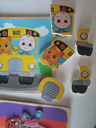 2 Puzzles Madera Cocomelon Niños