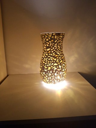Lámpara decorativa cristal o