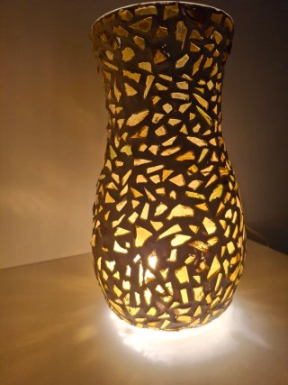 Lámpara decorativa cristal o