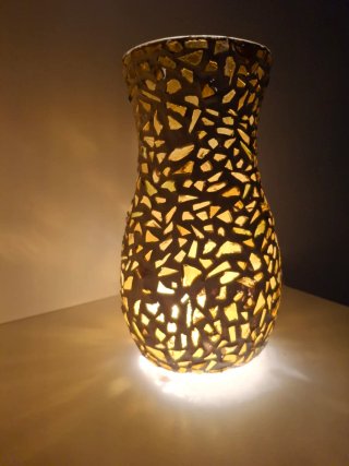 Lámpara decorativa cristal o