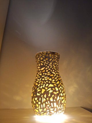 Lámpara decorativa cristal o