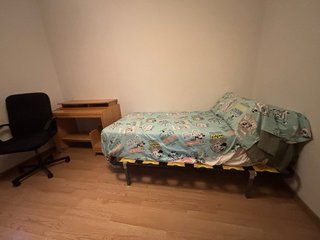 Somier, Colchón 80 cm, Mesa Estudio y Silla