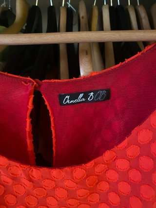 Vestito rosso a pois