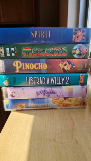 Lote 6 Cintas VHS Películas Animadas