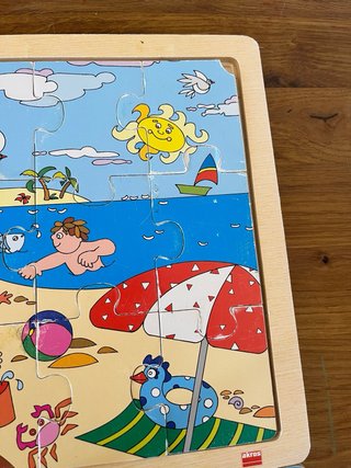 Lote 4 Puzzles Madera Infantiles