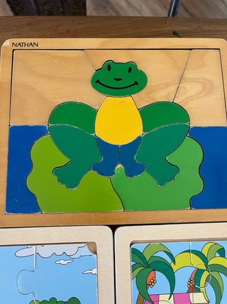 Lote 4 Puzzles Madera Infantiles