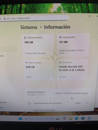 Pack PC Xeon + Monitor Acer