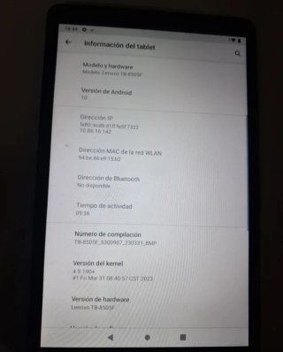 Tablet Lenovo TB-8505F Negra