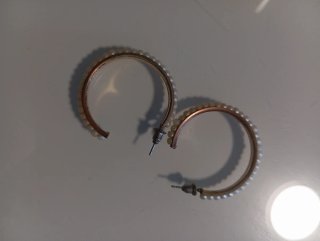 Pendientes Aro Dorados con Perlas