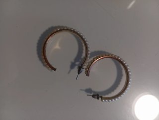 Pendientes Aro Dorados con Perlas
