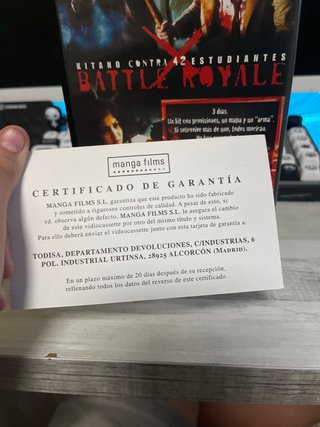 Battle Royale VHS Manga Films