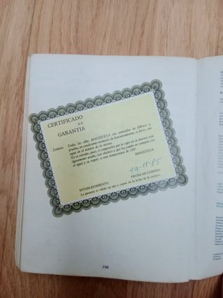 Libro recetas antiguo olla Magefesa (1985)