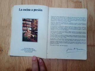 Libro recetas antiguo olla Magefesa (1985)