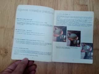 Libro recetas antiguo olla Magefesa (1985)