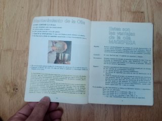 Libro recetas antiguo olla Magefesa (1985)