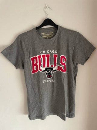 Camiseta Chicago Bulls Gris 100% Algodón Talla S