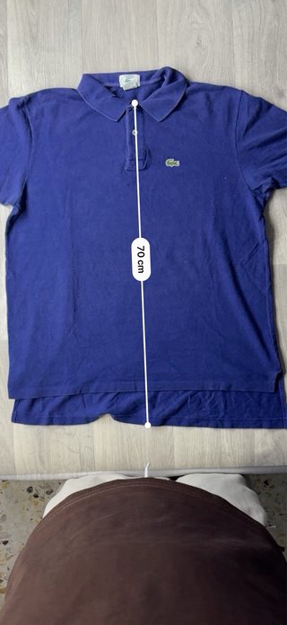 Polo Lacoste Vintage USA Anni '80 Blu