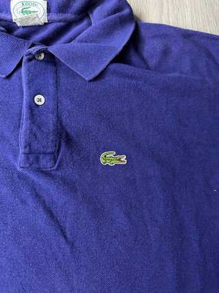 Polo Lacoste Vintage USA Anni '80 Blu