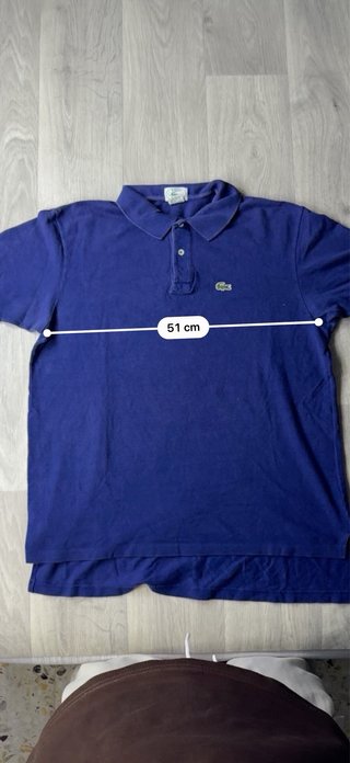 Polo Lacoste Vintage USA Anni '80 Blu