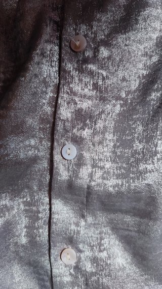 Camisa Plateada Oversize Tese Collection M/L New