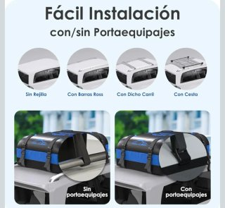 Cofre Techo Coche Tela 566L