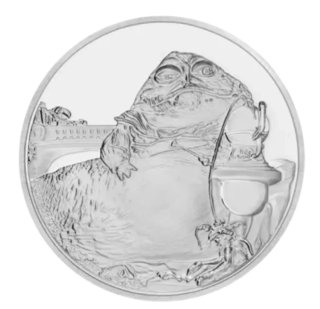 Moneda Jabba The Hutt Star Wars Plata