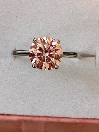 Anillo Oro 14k 1.99 Ct Lab-Grown IGI Rosa
