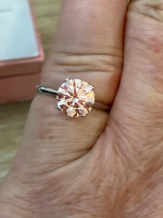 Anillo Oro 14k 1.99 Ct Lab-Grown IGI Rosa