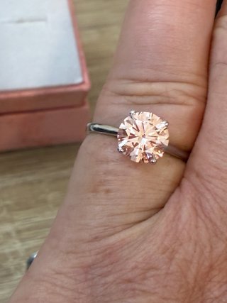 Anillo Oro 14k 1.99 Ct Lab-Grown IGI Rosa