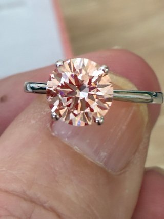 Anillo Oro 14k 1.99 Ct Lab-Grown IGI Rosa