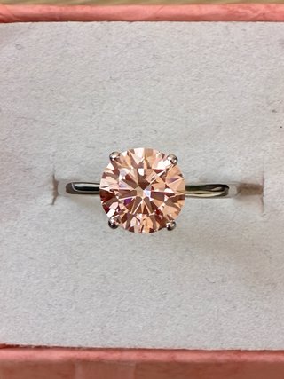 Anillo Oro 14k 1.99 Ct Lab-Grown IGI Rosa