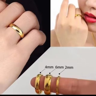 Alianzas de Titanio Dorado nupcial