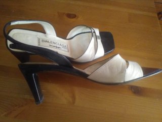 Sandalias Balenciaga Mujer Negro/Blanco