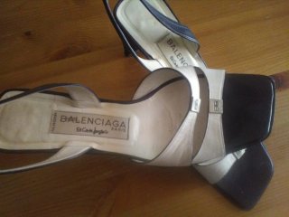 Sandalias Balenciaga Mujer Negro/Blanco