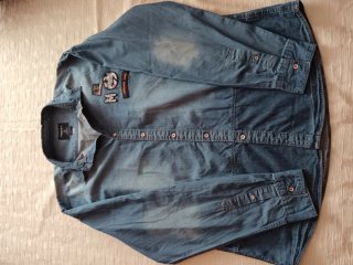 Camisa tipo vaquera.Springfield hombre XXL.