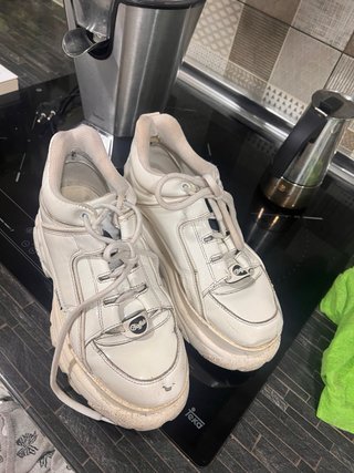 Buffalo Zapatillas Plataforma Blancas