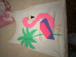 Camiseta tirantes niña flamenco
