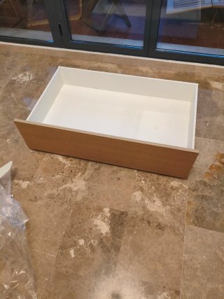 Cajón bajo cama madera