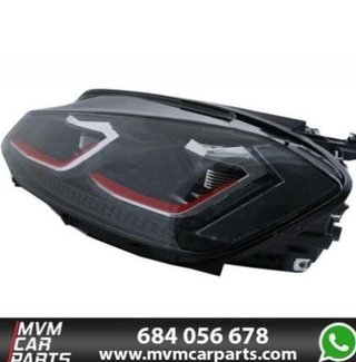 Faros delanteros Red edition Led para VW Golf 7.5