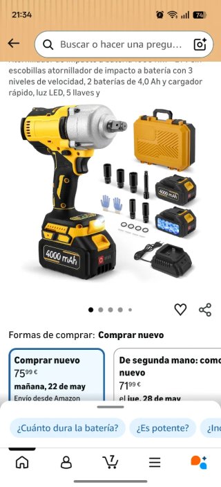 Taladro de impacto a batería