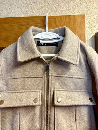 Abrigo entretiempo Zara Beige Talla S